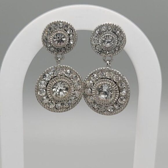 Unbranded Rhinestone Dangle Earrings - Picture 1 of 3